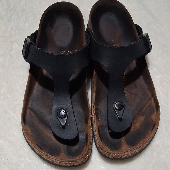 Birkenstock Black and Brown Sandals - Picture 1 of 5